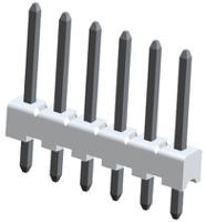 3-644456-6 TE Connectivity MTA-100 Series Pin Header, 6 Contact(s), 2.54 mm Pitch, 1 Row, Unshrouded