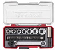 tj1420 Teng Tools 20-Piece Metric 1/4 in Standard Socket/Bit Set with Ratchet