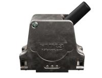 fmk3-1727040099 FCT from Molex FMK Series Die Cast Zinc Angled D Sub Backshell, 25 Way, Strain Relief