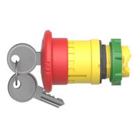 zb5as944 Schneider Electric XB5 Series, Red Push Button Head, Key Release, 22mm Cutout