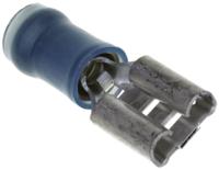 8-640905-1 TE Connectivity PIDG FASTON .250 Blue Insulated Female Spade Connector, Receptacle, 6.35 x 0.81mm Tab Size, 1.3mm² to