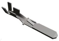 160743-4 TE Connectivity FASTIN-FASTON .110 Uninsulated Male Spade Connector, Tab, 2.79 x 0.79mm Tab Size, 0.5mm² to 1.5mm²