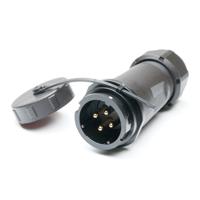 304-593 RS PRO Industrial Circular Connector, 4 Contacts, In-Line Cable Mount, SY21 Connector, Socket, Male, IP67, SY21 Series