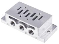 nas-14-1a-iso Festo NAS series 5 station G 1/4, G 1/8 Sub Base for use with MFH Solenoid Valves, 9484