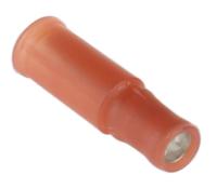 141456-1 TE Connectivity, PIDG Insulated, Red Crimp Bullet Connector, 0.5mm² to 1.3mm², 20AWG to 16AWG, 4mm Bullet diameter
