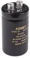 als40a472db063 KEMET 4700μF Aluminium Electrolytic Capacitor 63V dc, Screw Terminal - ALS40A472DB063