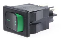 621-1691909gxrs Carlingswitch SPST, On-Off Rocker Switch Panel Mount