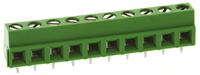 1-282836-0 TE Connectivity Buchanan Series PCB Terminal Block, 10-Contact, 5mm Pitch, Through Hole Mount, 1-Row, Screw Termination