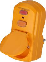 1290631 brennenstuhl, 1290 IP54 Yellow 2P Industrial Power Connector Adapter Plug, Socket, Rated At 16A, 230 V
