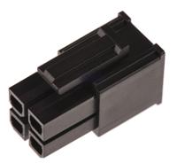 171692-0104 Molex, Mega-Fit Male Connector Housing, 5.7mm Pitch, 4 Way, 2 Row