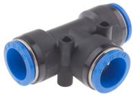 qst-16 Festo QST Series Tee Tube-to-Tube Adaptor Push In 16 mm, Push In 16 mm to Push In 16 mm, Tube-to-Tube Connection Style,