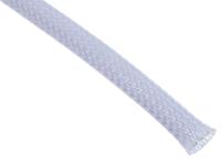 408-237 RS PRO Expandable Braided PET Grey Cable Sleeve, 10mm Diameter, 5m Length