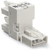 890-995 WAGO 890 Series Female Lighting Connector, 4-Pole, Female, 4-Way, Plug-In Mount, 16A, IP20, IP40