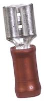 640909-1 TE Connectivity PIDG FASTON .250 Red Insulated Female Spade Connector, Receptacle, 5.21 x 0.51mm Tab Size, 0.3mm² to