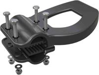 815121plhn9005l-bow-handle-19-22 TR Fastenings Black Hands Free Door Opener