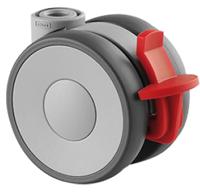 5925uap065l51-10-kick-pedal Tente Swivel Castor Wheel, 180kg Capacity, 66mm Wheel