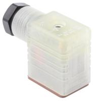933929100-gml-209-nj-led-24-vr-ye-black Hirschmann GML 2P+E DIN 43650 B, Female Solenoid Valve Connector with Indicator Light, 24 V ac/dc Voltage