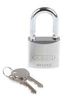 80ti45 ABUS Key Weatherproof Titanium Weatherproof Padlock, 8mm Shackle, 45mm Body