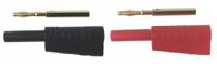 187-3807 RS PRO Black/Red Male Banana Connector, 2mm Connector, 10A, 30 V ac, 60 V dc