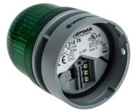 46021075 Werma EvoSIGNAL Mini Series Green Sounder Beacon, 24 V dc, IP66, Base Mount, 95dB at 1 Metre