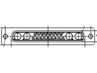 fm21wa4sa-k121-1727040024 FCT from Molex 172704 17 Way Panel Mount D-sub Connector Socket, 2.84mm Pitch