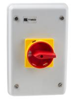 773-8033 RS PRO 4P Pole Panel Mount Isolator Switch - 40A Maximum Current, IP54