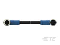 t4162214002-001 TE Connectivity Male/Female 2 way M12 to 2 way M12 Sensor Actuator Cable, 500 mm