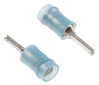 165046 TE Connectivity, PIDG Insulated, Tin Crimp Pin Connector, 1mm² to 2.6mm², 16AWG to 14AWG, 1.8mm Pin Diameter, Blue