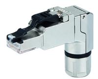 j00026a4111 Telegartner MFP8 Series Male RJ45 Connector, Cable Mount, Cat6a Right Angle 4P4C -Way