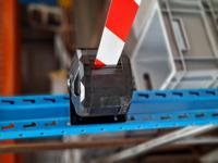 217-5267 RS PRO Red & White Steel Strap Reel, 10m, Red, White Tape