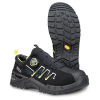 9935-45 Jalas 9935 Unisex Black, Yellow Aluminium Toe Capped Safety Shoes, UK 10.5, EU 45
