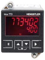 0-773-402 Hengstler TICO 773 Batch Counter, Shift Counter, Tachometer, Timer, 6 Digit LCD, 60kHz, 12 → 30 V dc