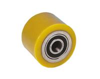 23-040-075b20 Guitel Hervieu Grey, Yellow Polyurethane Abrasion Resistant Trolley Wheel, 300kg