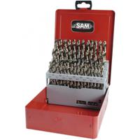 f1-c20 SAM 32-Piece Centre Drill Bit Set for Stainless Steel, 10.5mm Max, 1mm Min