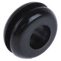 666-4590 RS PRO Black PVC 10mm Cable Grommet for Maximum of 6.4mm Cable Dia.