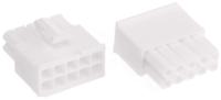 770580-1 TE Connectivity, Mini-Universal MATE-N-LOK Male Connector Housing, 4.14mm Pitch, 10 Way, 2 Row