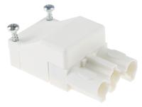 9373132500 Wieland ST18 Series Connector, 3-Pole, Female, 16A, IP20