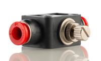 c00ge0600 Norgren Pneufit C Series Tube In-line Regulator, Push In 6mm Tube Inlet Port x Push In 6mm Tube Outlet Port