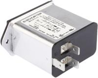 dd129111111 Schurter 10A, 250 V ac Male Panel Mount Filtered IEC Connector DD12.9111.111, Quick Connect Terminals 6.3 x 0.8 mm