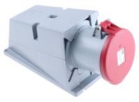 2cma167484r1000-463rs6 Amphenol Industrial, Tough & Safe IP44 Red Wall Mount 3P + N + E Right Angle Industrial Power Socket, Rated At 63A, 415