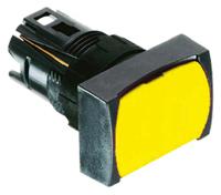 zb6dw5 Schneider Electric Harmony XB6 Series Yellow Illuminated Spring Return Push Button Head, 16mm Cutout, IP65