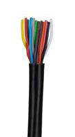 236-9246 RS PRO Multi-Core Industrial Cable, 12 Cores, 0.22 mm², Unscreened, 25 m, Black Polyvinyl Chloride Sheath