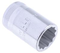 03010017 STAHLWILLE 1/2 in Drive 17mm Standard Socket, 12 point, 17mm, 38 mm Overall Length