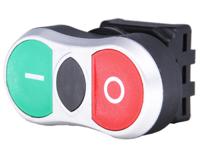 188-1199 RS PRO Green, Red Spring Return Push Button Head, 22mm Cutout, IP65