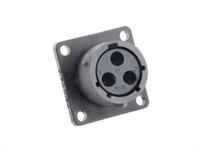 utsx0103s Souriau Sunbank by Eaton Circular Connector, 3 Contacts, Cable, Standard Connector, Socket, Female, IP68, IP69K, UTSX