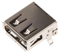 62900416021 Wurth Elektronik Right Angle, SMT, Socket- Single Port Type A 2.0 USB Connector