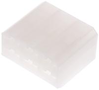 880297-1 TE Connectivity, FASTIN-FASTON .250 6 Way Nylon Crimp Terminal Housing, 0.25in Tab Size, Natural