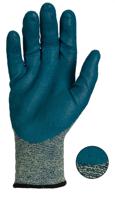 11501090 Ansell Hyflex Grey Nylon Kevlar Work Gloves, Size 9, Nitrile Foam Coating