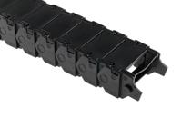 1740750 Igus 17, e-chain Black Cable Chain - Flexible Slot, W60.5 mm x D39mm, L1m, 75 mm Min. Bend Radius, Igumid G