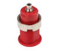 497049-22 Staubli Red Female Banana Socket, 4 mm Connector, Solder Termination, 24A, 1000V, Nickel Plating